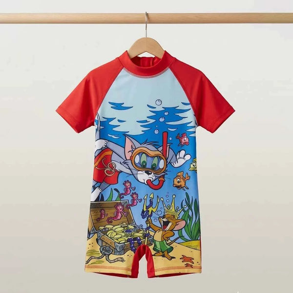 Tom & Jerry Baby Swimsuit | Ages 3M–18M