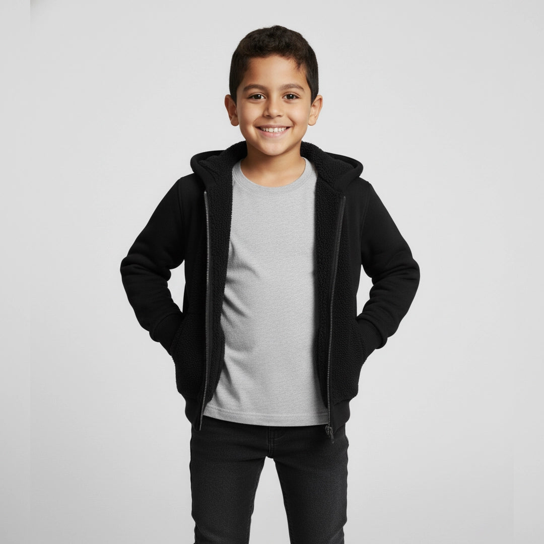 Unisex Sherpa-Lined Zip Jacket | Ages 2Y–6Y