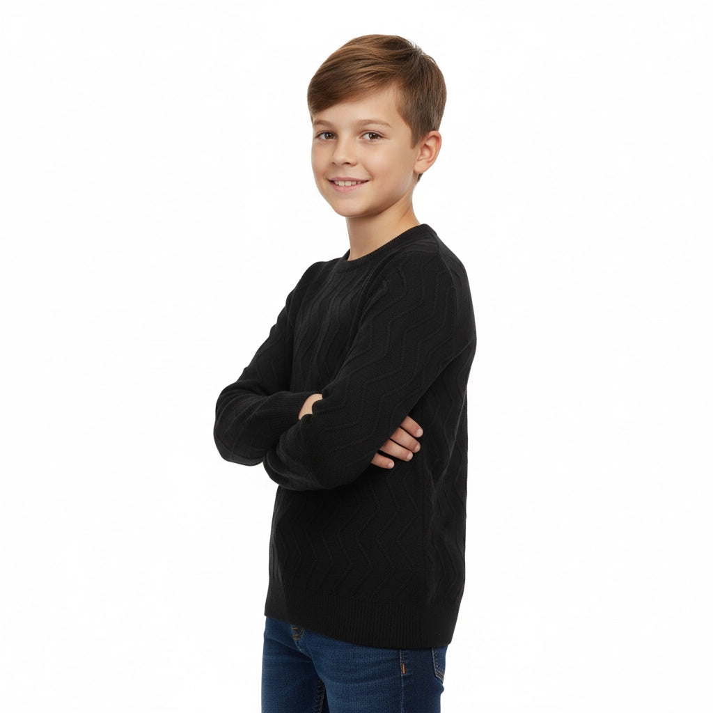 Waves Knitted Pullover | Ages 8Y-14Y