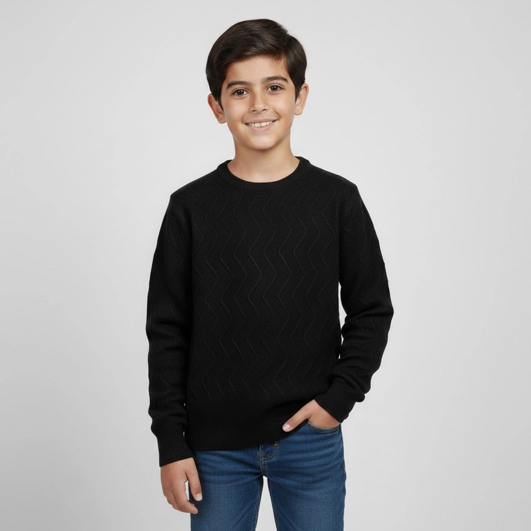 Waves Knitted Pullover | Ages 6Y-14Y