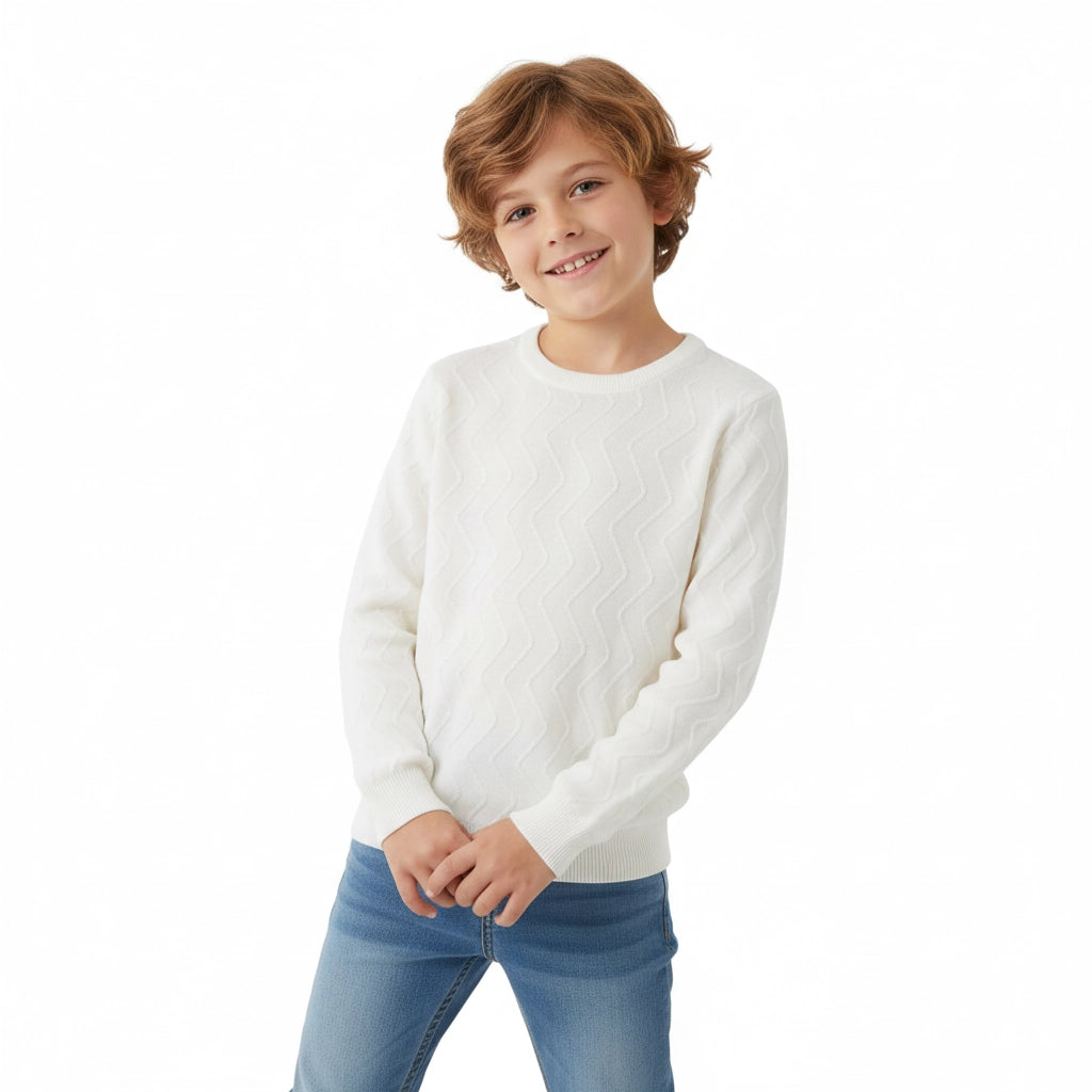 Waves Knitted Pullover | Ages 8Y-14Y