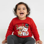 Christmas Reindeer & Snowman Pullover | 3M–24M