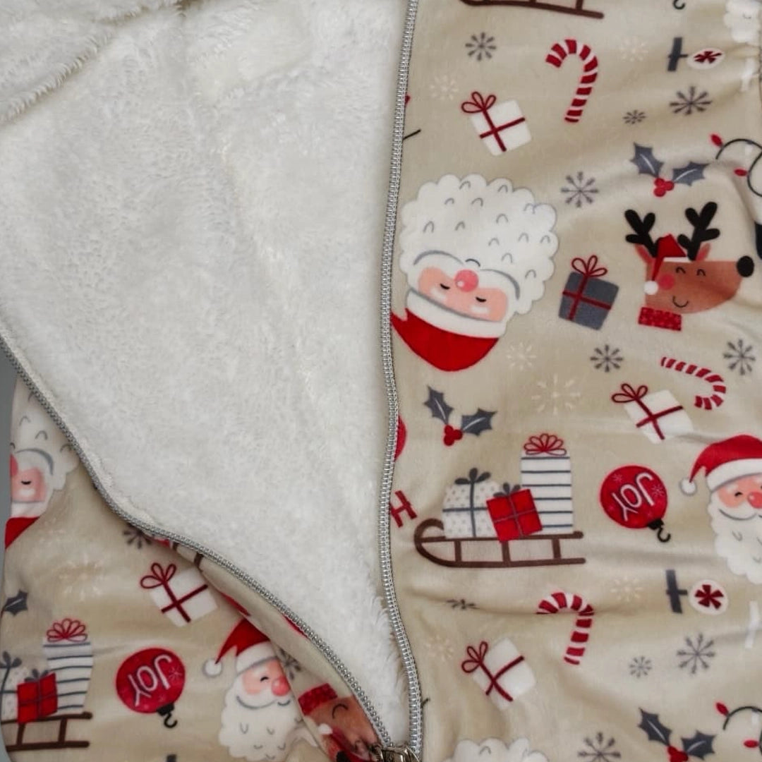 Christmas Hooded Baby Onesie | 0M–18M