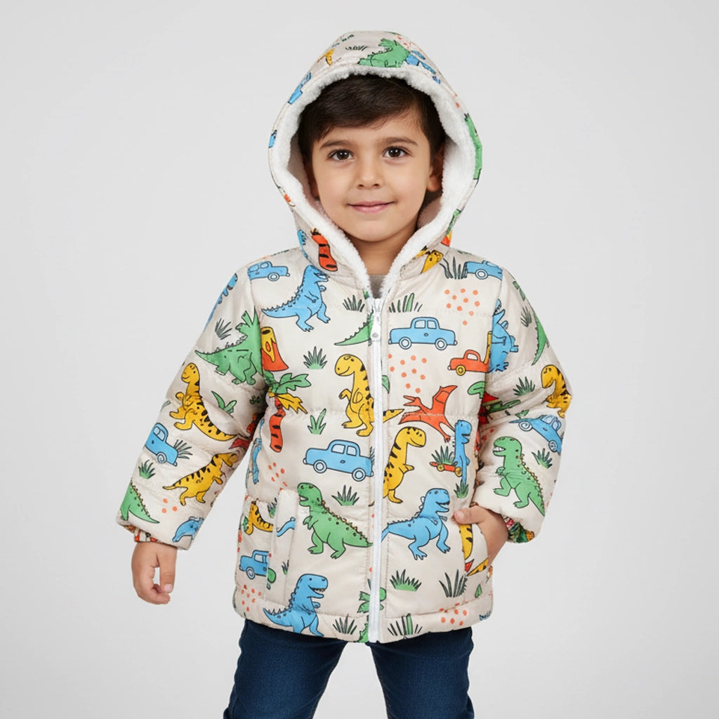 Dino Explorer Puffer Jacket | Ages 1Y–8Y