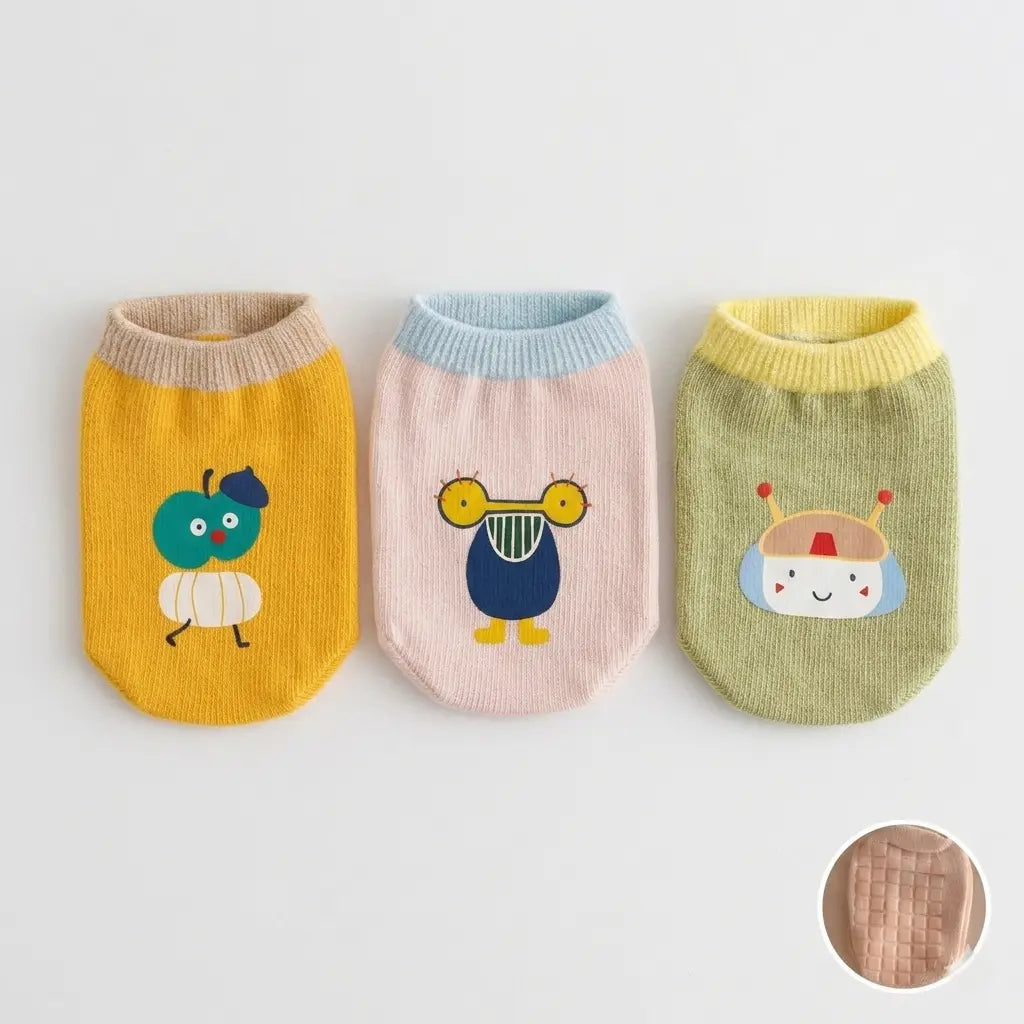 Tiny Friends Grip Socks Pack | Ages 6M–12M