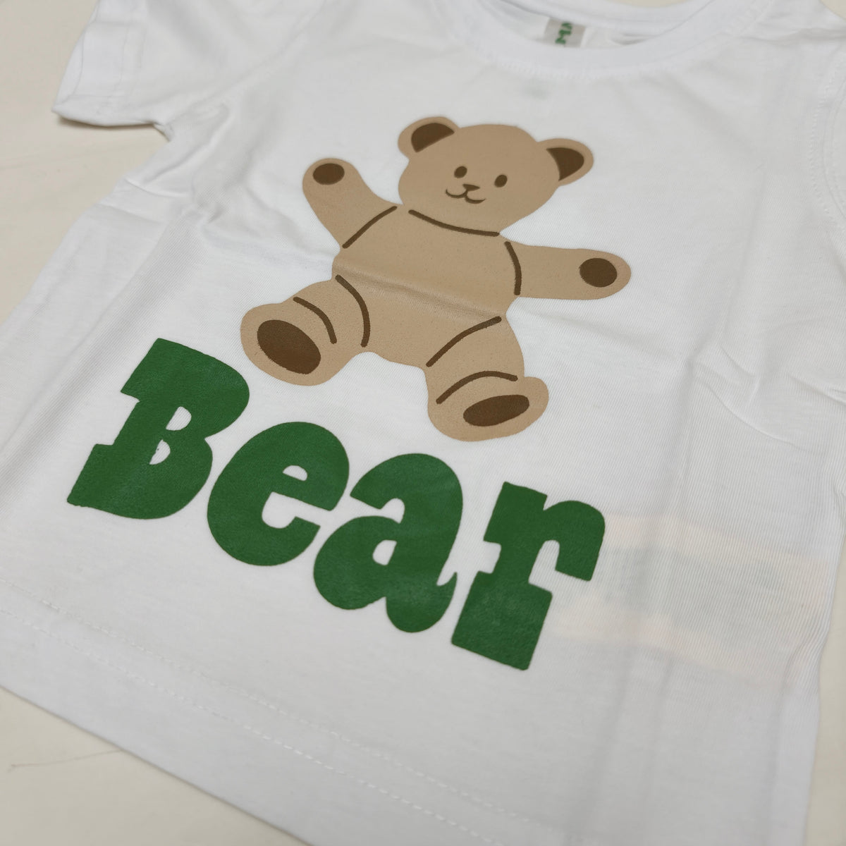 Happy Bear Cotton T-Shirt | Ages 6M–24M - Cubbies