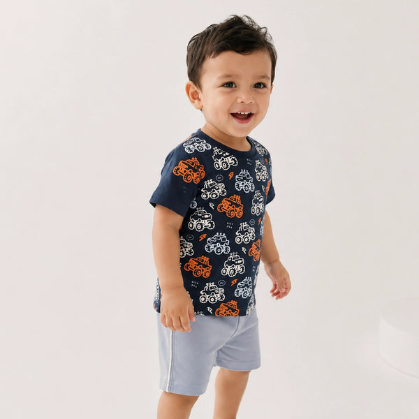 Monster Truck Cotton Set