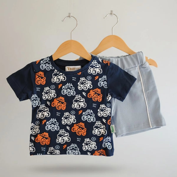 Monster Truck Cotton Set
