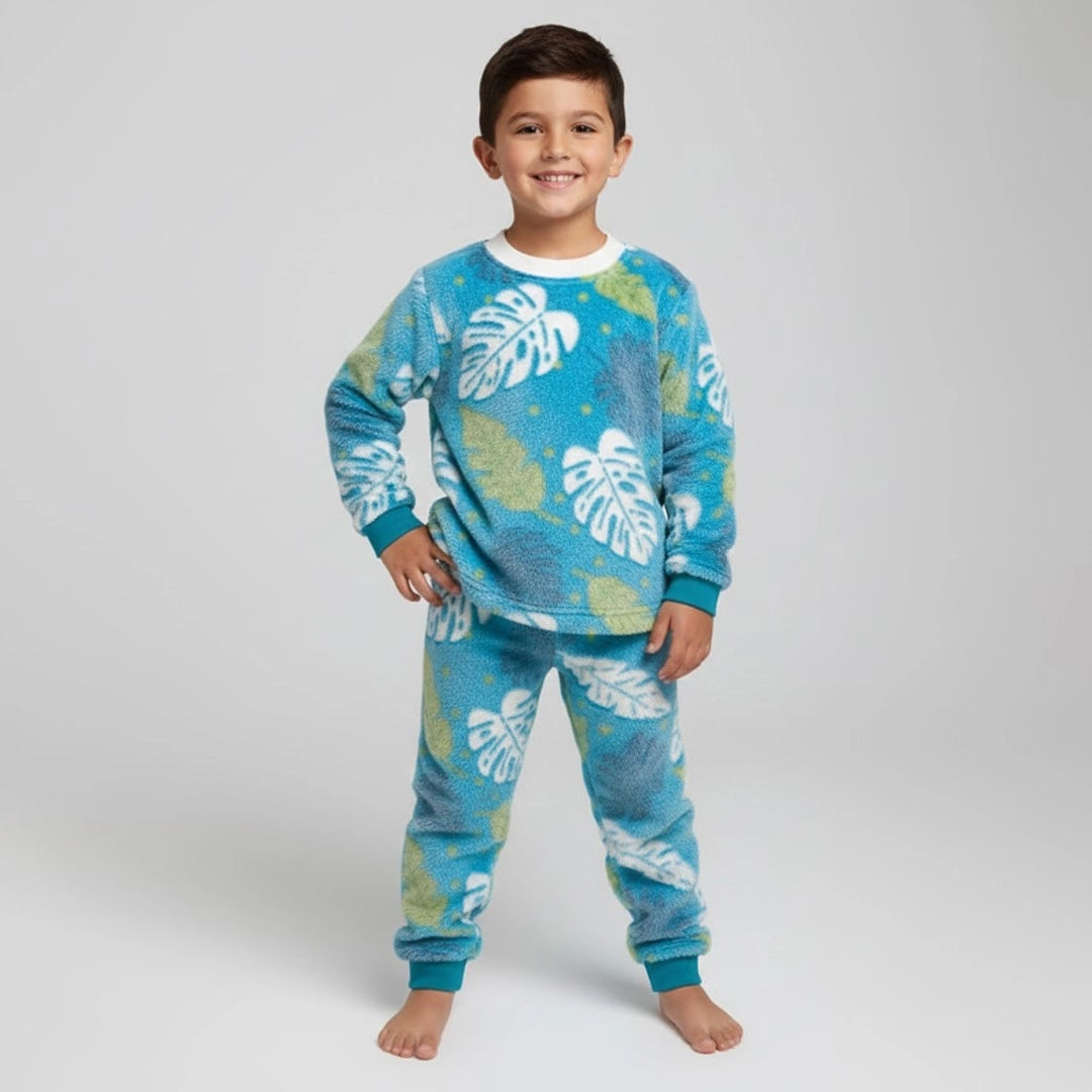 Glow-in-the-Dark Leaf Pajama Set | 2Y–6Y