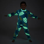 Glow-in-the-Dark Leaf Pajama Set | 2Y–6Y
