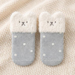Baby Bear Plush Cuff Socks | Ages 0M-3M