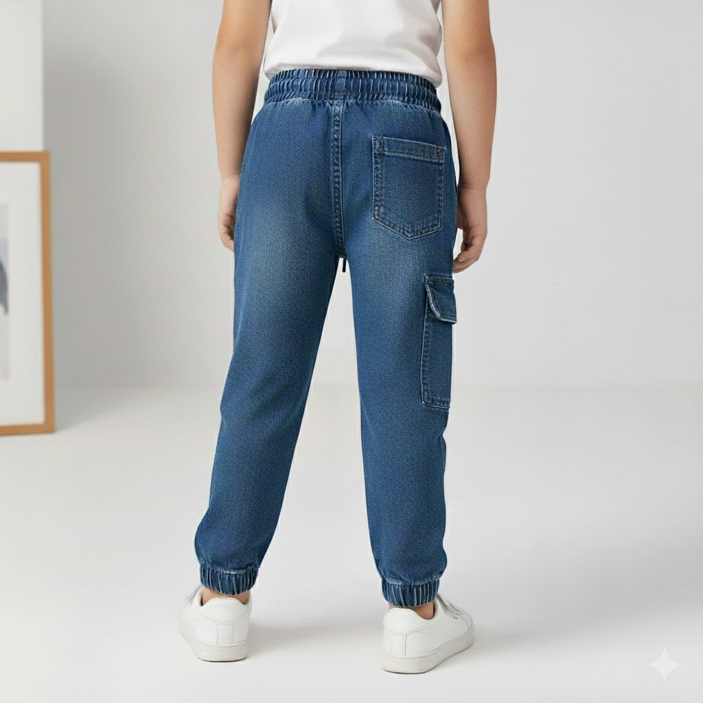 Boys Explorer Cargo Jeans | Ages 1–5 Years