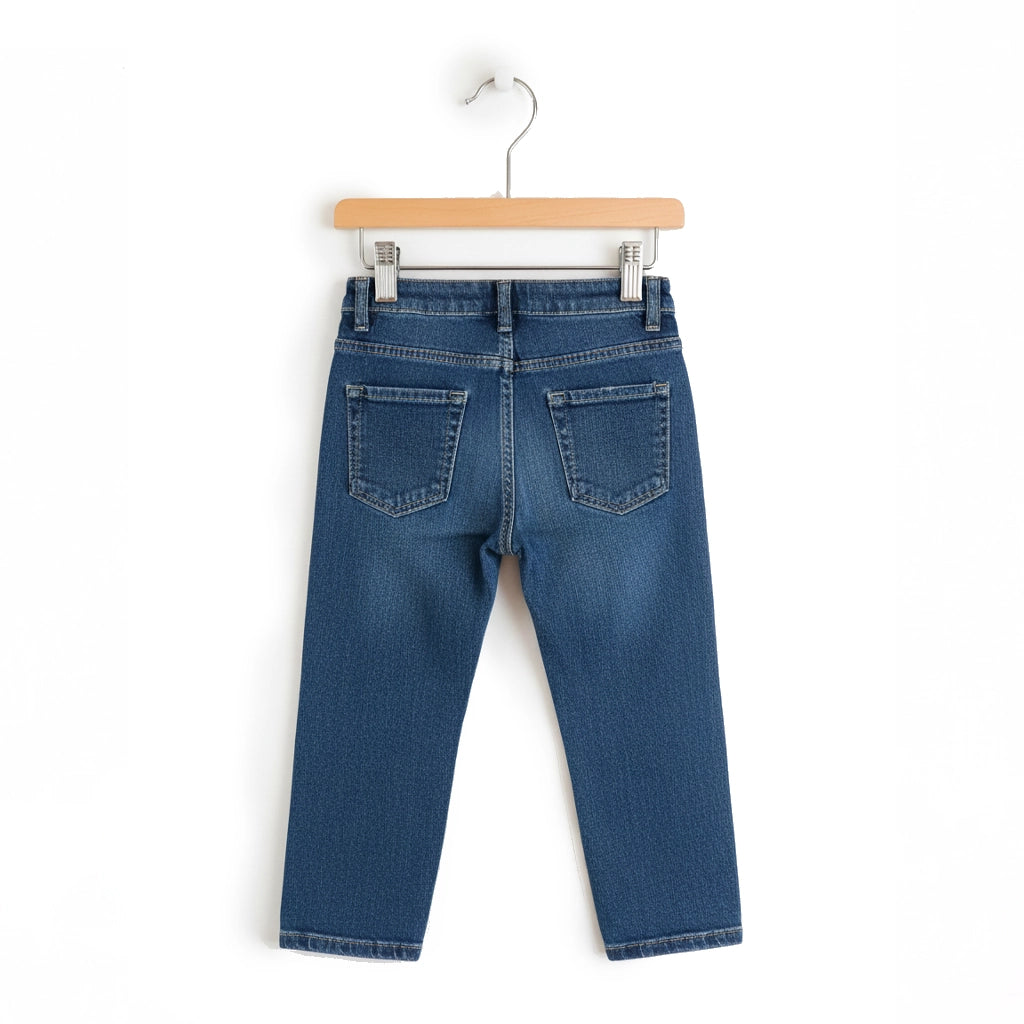 Girls Mom-Fit Jeans | Ages 1–9 Years