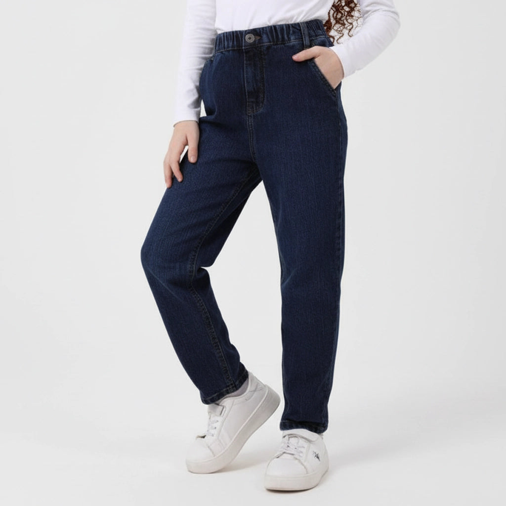 Girls Classic Comfort Jeans | Ages 1–9 Years