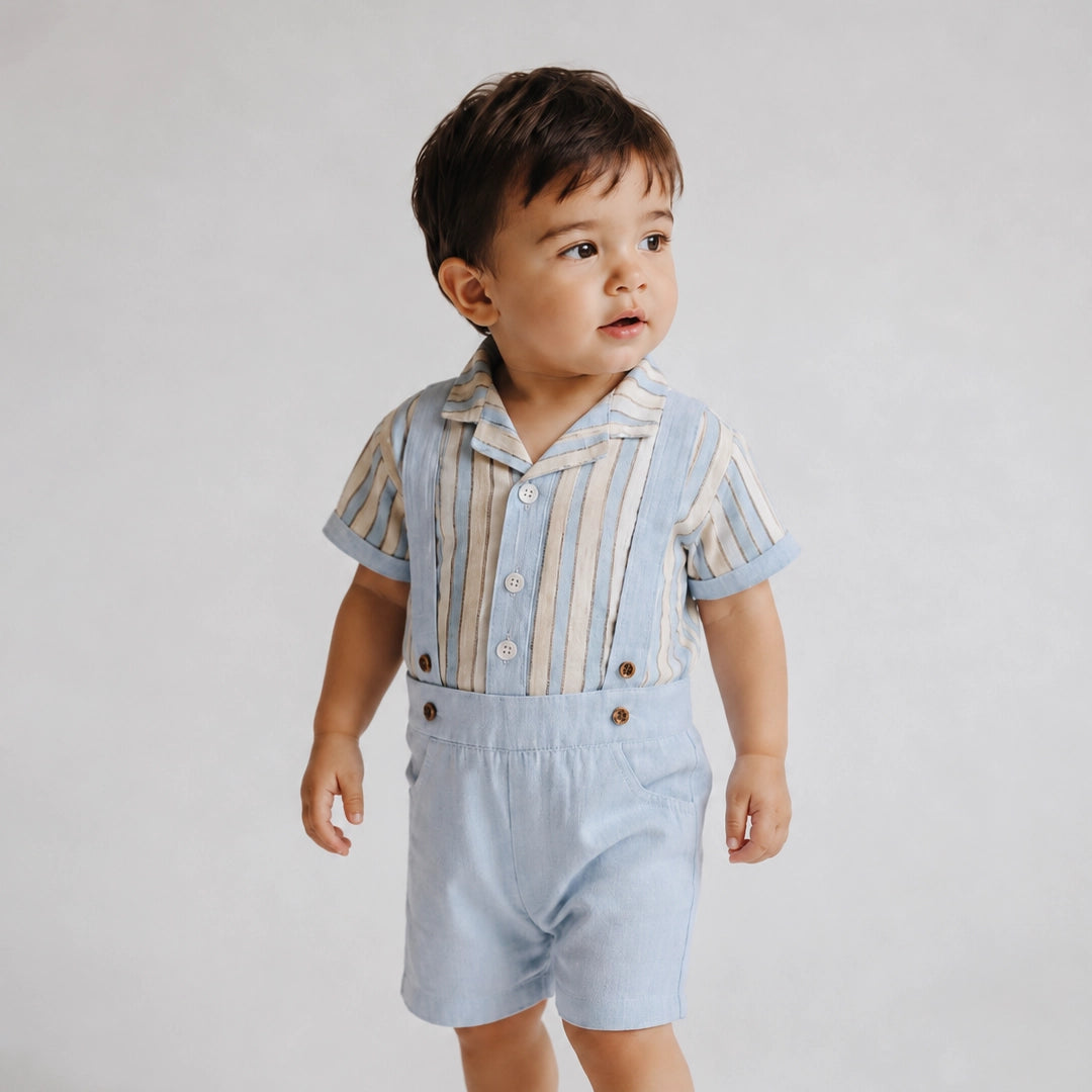 Skyline Suspender Set | Ages 3M–18M