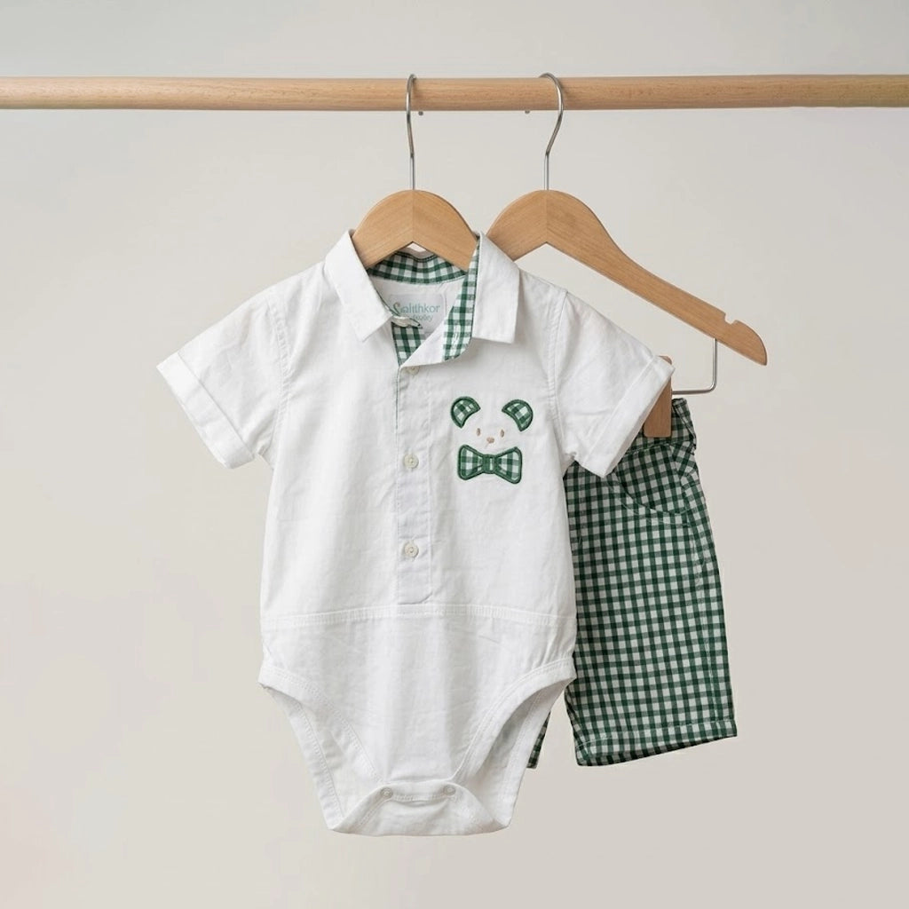 طقم Gentleman Check Set | من 3 لـ 18 شهر