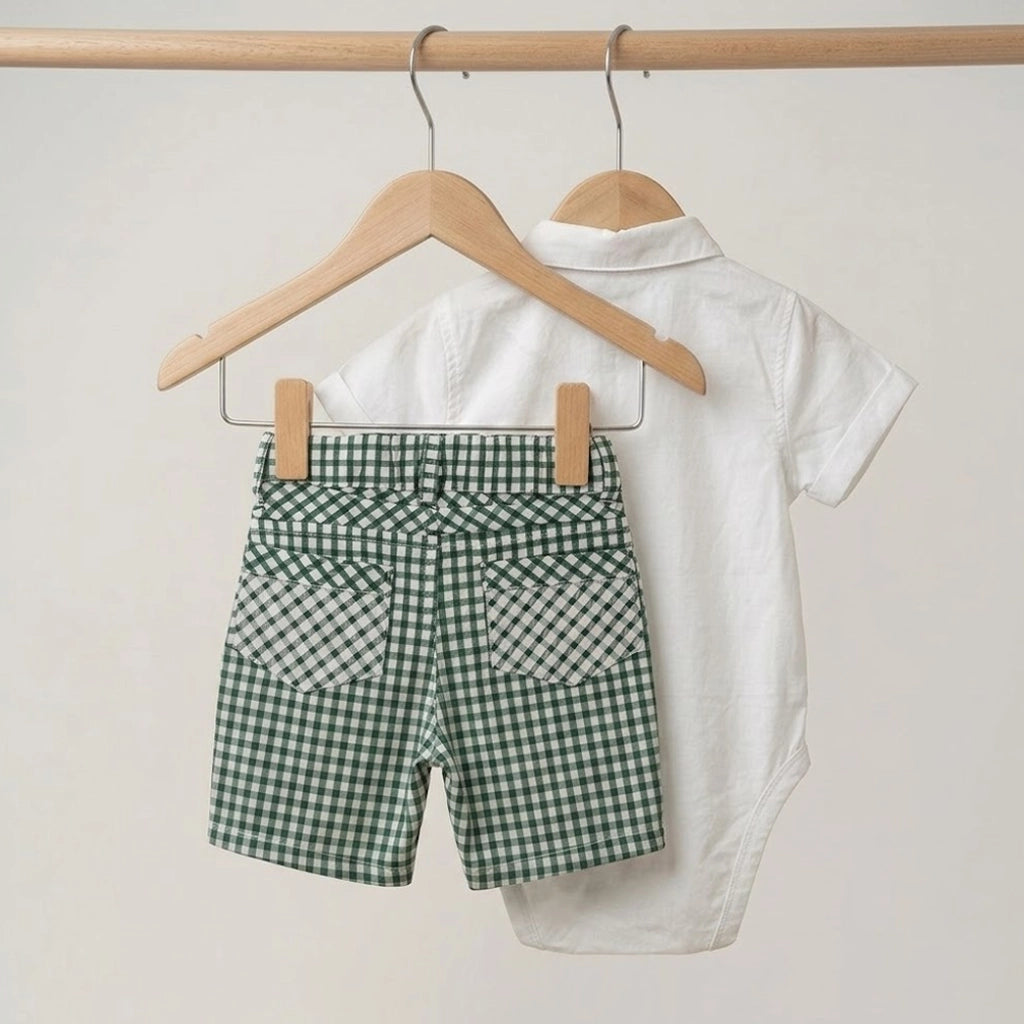 طقم Gentleman Check Set | من 3 لـ 18 شهر