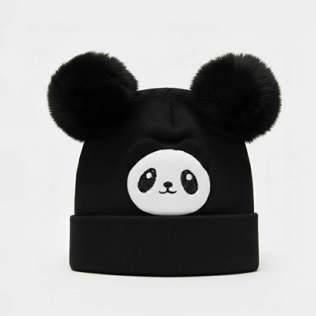 Baby Panda Pom Beanie | 0M–12M