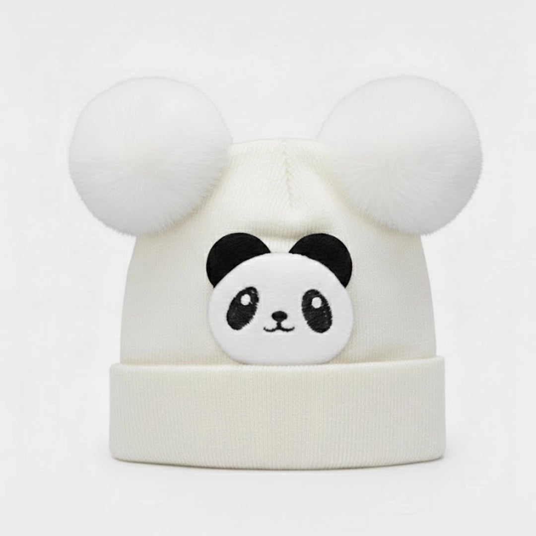 Baby Panda Pom Beanie | 0M–12M