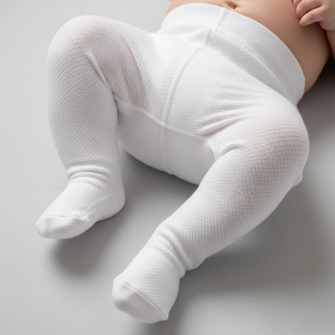 Terry-Lined Baby Footed Tights | Ages 0M–6M