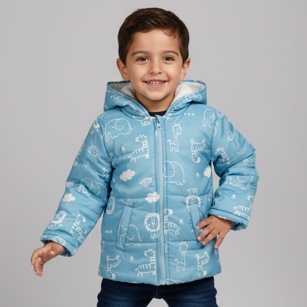 Padded Winter Jacket with Hood | Ages 1Y–8Y