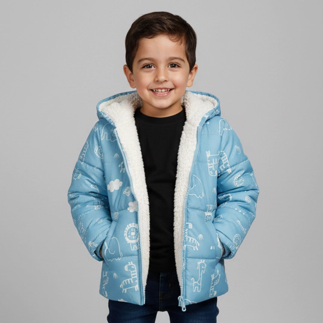 Padded Winter Jacket with Hood | Ages 1Y–8Y