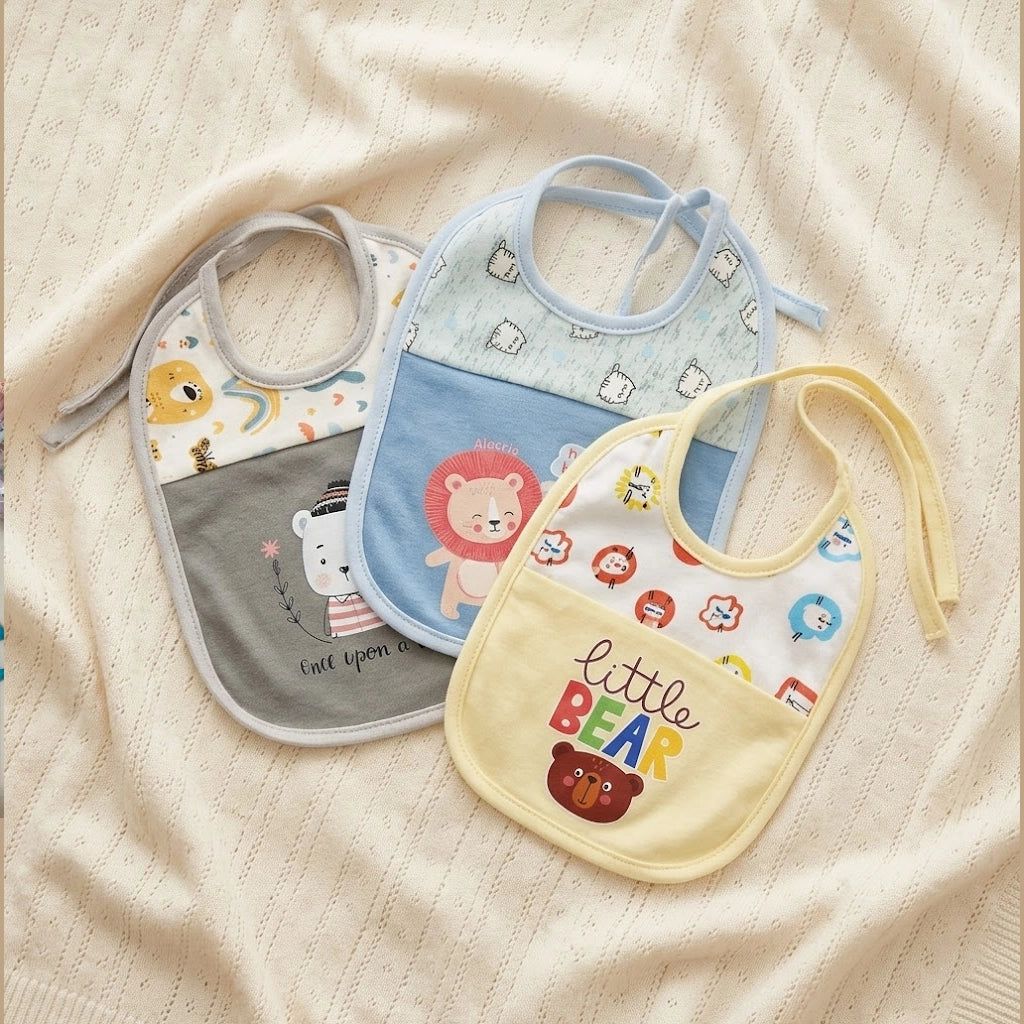 3-Pack Baby Bib Set | Ages 6M–24M
