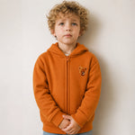 Teddy Badge Zip-Up Fleece Jacket