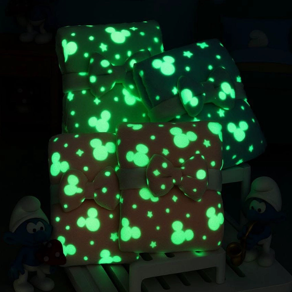 Baby Glow-in-the-Dark Swaddle Blanket with Bow | Newborn