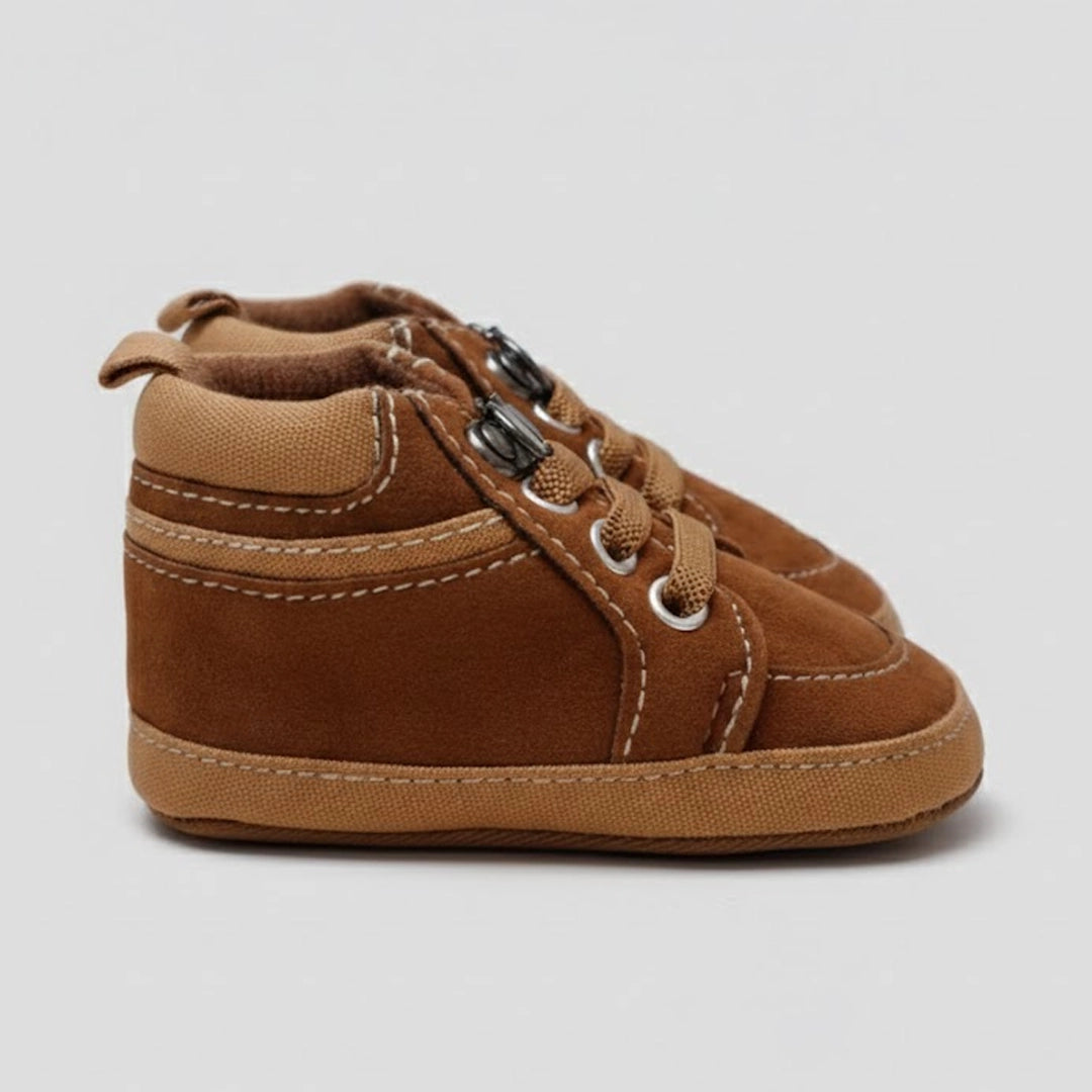 Classic Soft Sole Baby Shoes – Warm Brown | 0M–18M