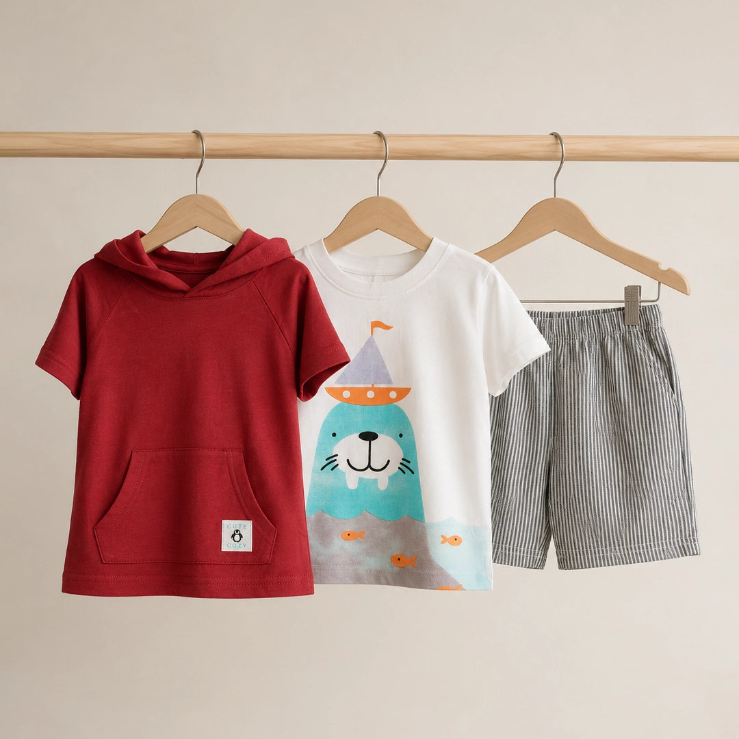 Cozy Sea Friends 3-Piece Set | Ages 6M–36M