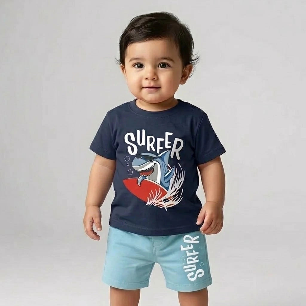Surfer Shark Pajama | Ages 9M-24M