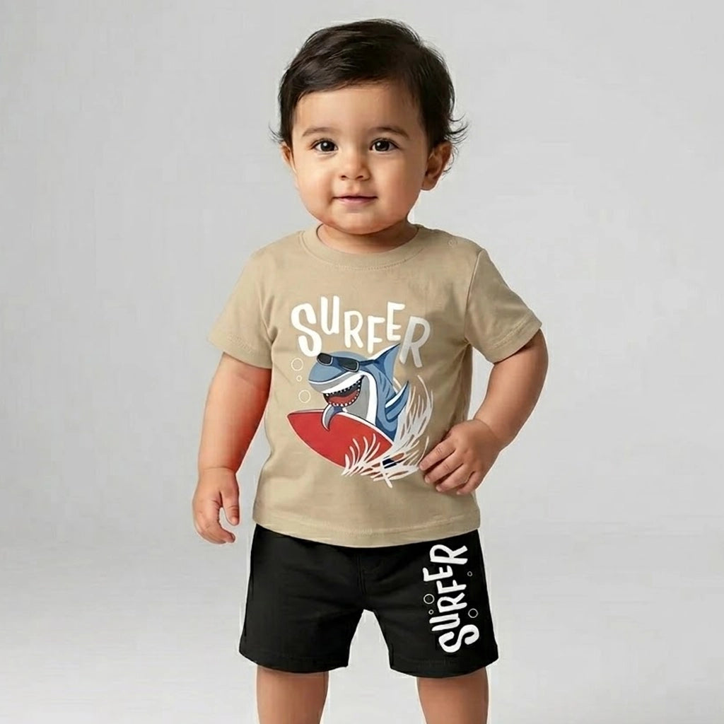 Surfer Shark Pajama | Ages 9M-24M