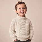 Classic Cable Knit Turtleneck Pullover