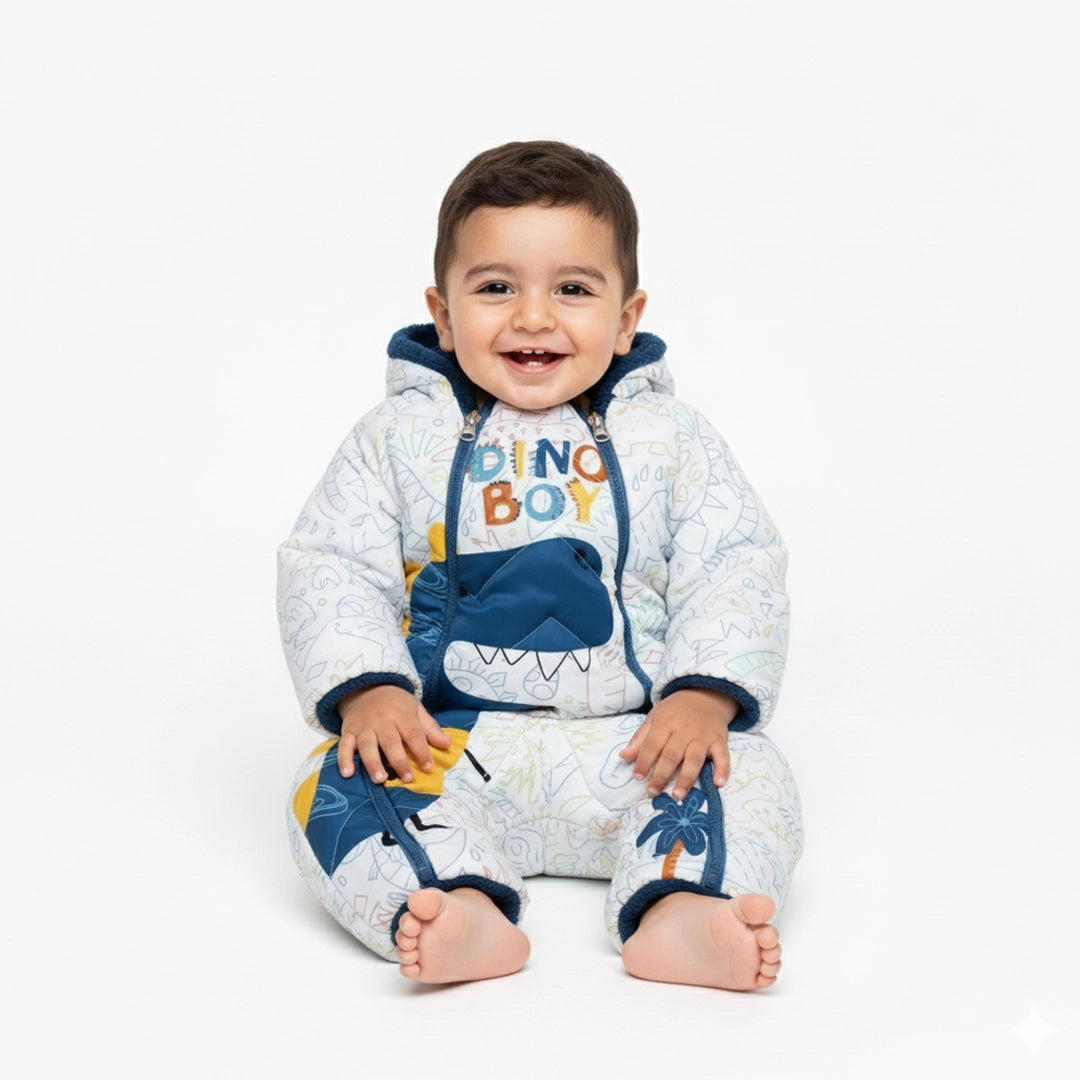 Double-Face Dino Romper Costume | Ages 0M–18M