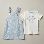 Floral Overall Dress Set | Ages 12M-30M