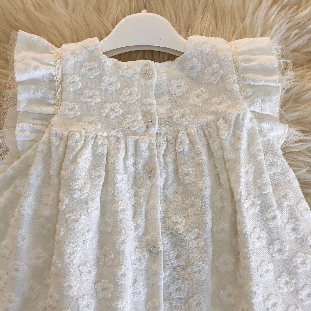 Ivory Lace Heirloom Dress | Ages 3M–36M