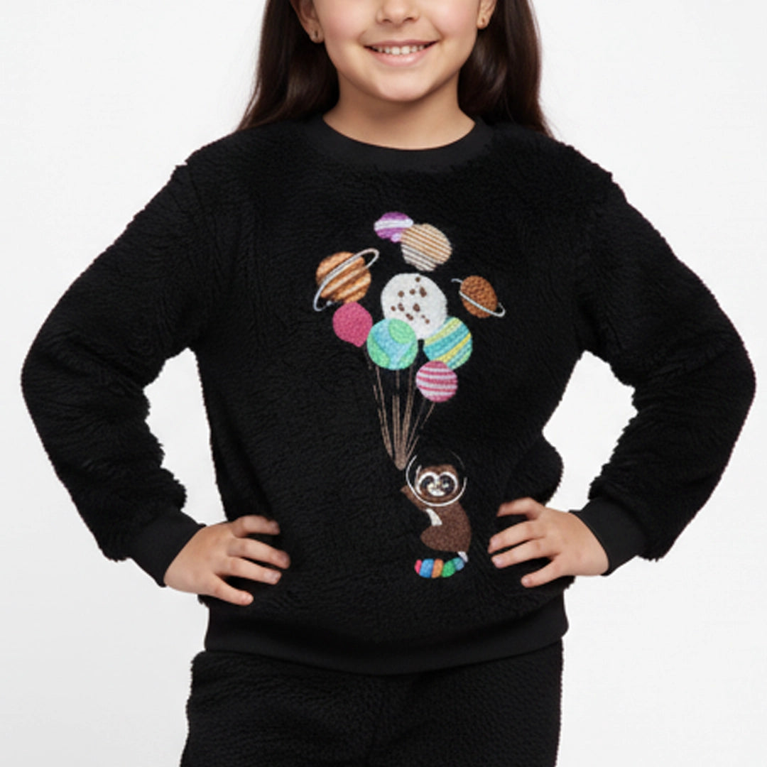 Girls’ Ultra-Soft Fluffy Home Set | Ages 2Y–9Y