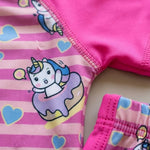 Unicorn Donut 2-Piece Swimsuit | UPF 50+ Protection | Ages 3M–18M