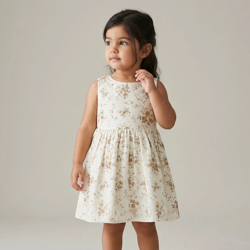 فستان “Golden Bloom” مزهر للبنات | من 3 لـ 6 سنين