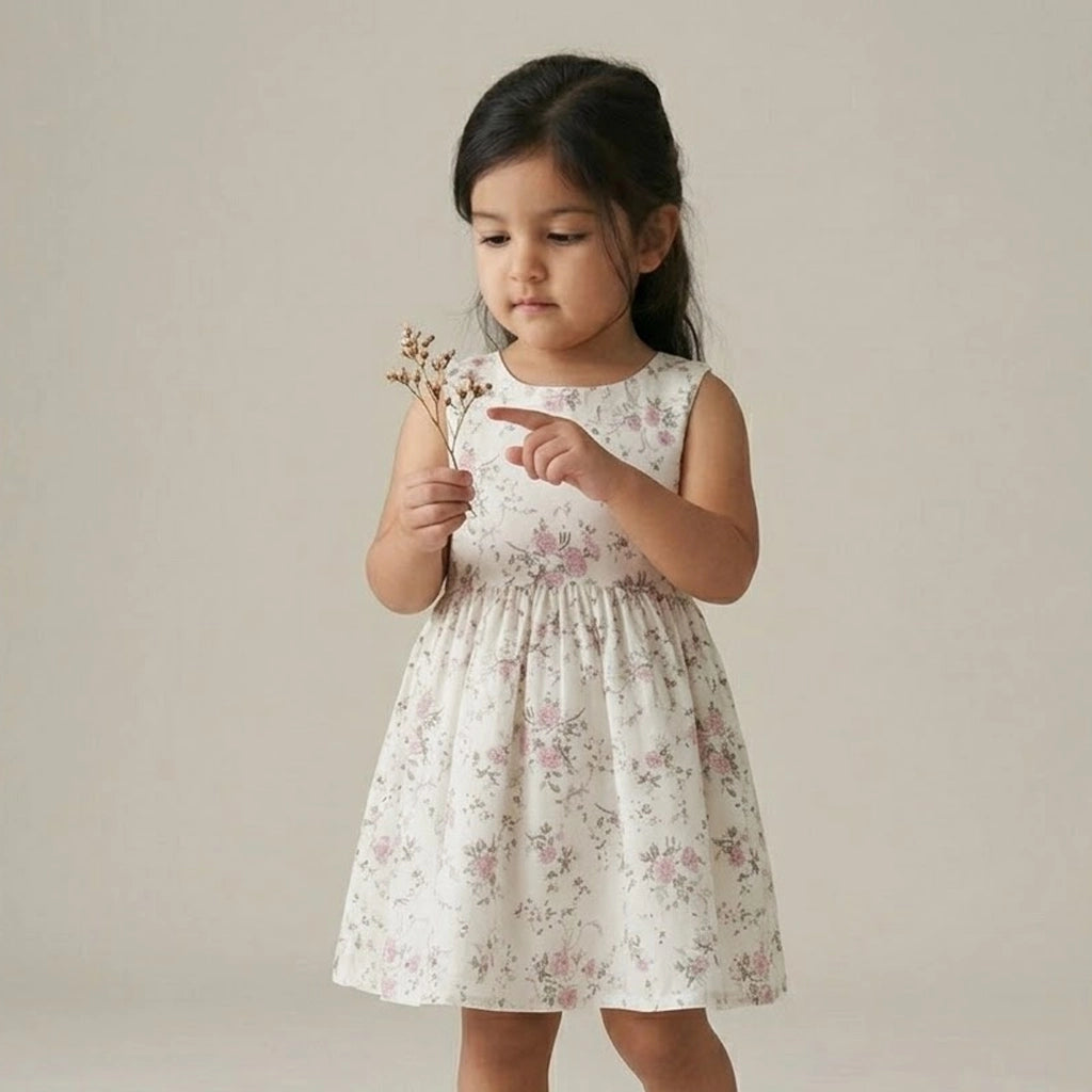 فستان “Golden Bloom” مزهر للبنات | من 3 لـ 6 سنين