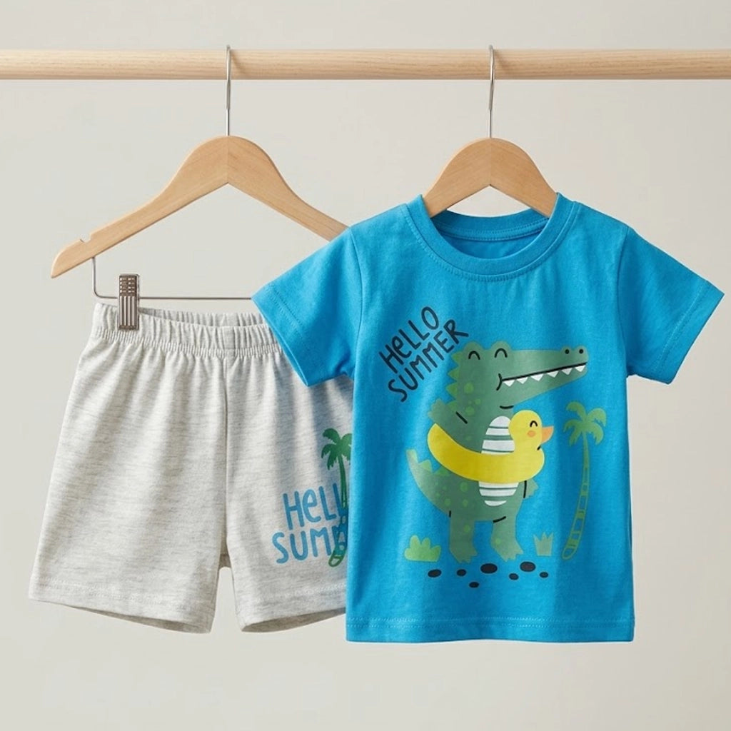 Hello Summer Gator Set | Ages 3M–18M