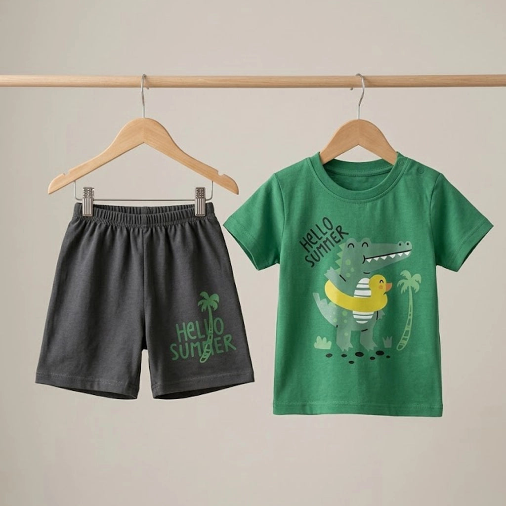 Hello Summer Gator Set | Ages 3M–18M
