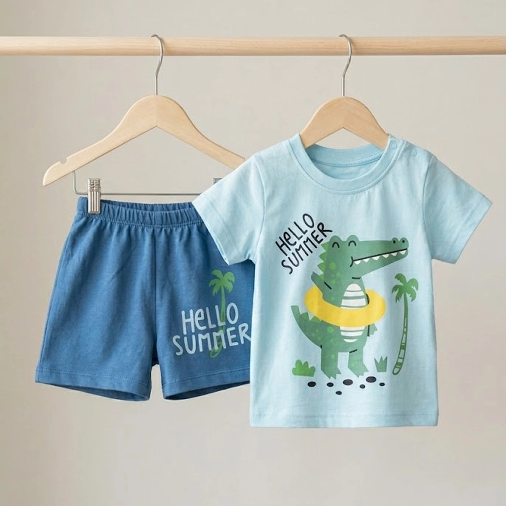 Hello Summer Gator Set | Ages 3M–18M