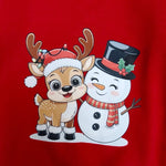 Christmas Reindeer & Snowman Pullover | 3M–24M