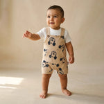 Mickey Sketch-Print Overall Set | Ages 0M–12M