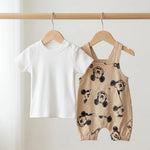 Mickey Sketch-Print Overall Set | Ages 0M–12M