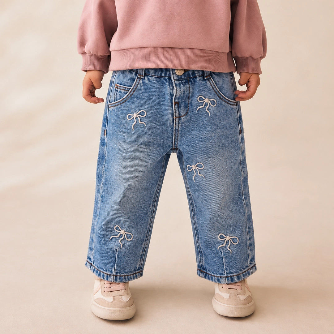 Ribbon Bow Jeans
