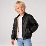 Maverick Faux Leather Bomber Jacket