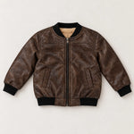 Maverick Faux Leather Bomber Jacket